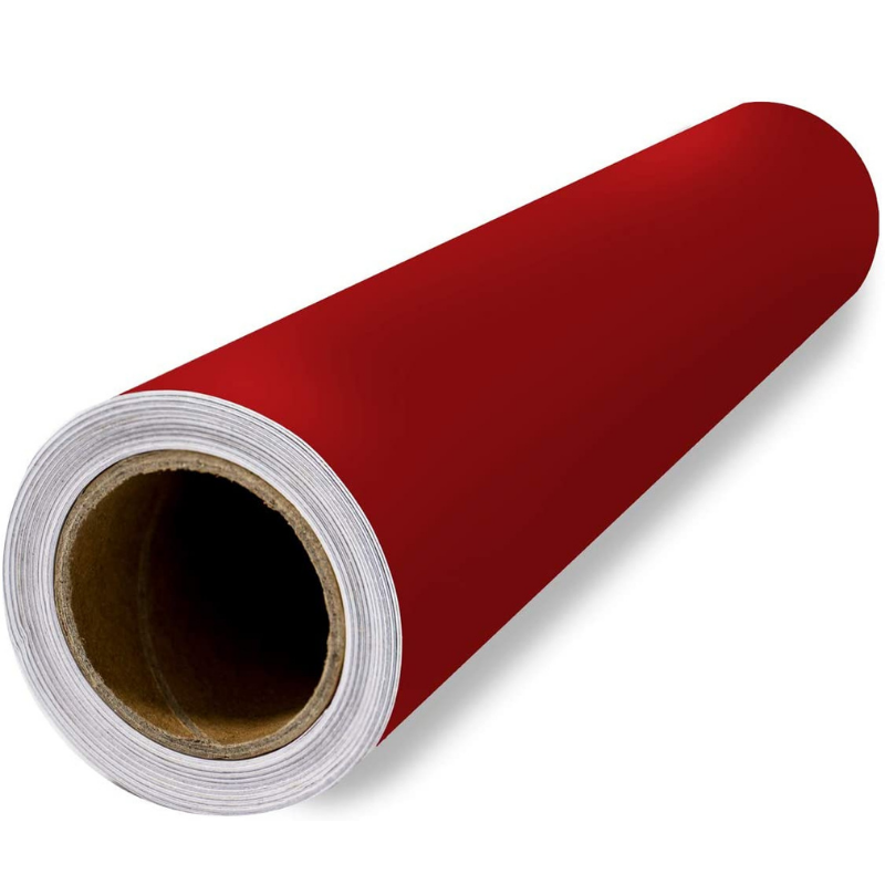 Permanent Outdoor Vinyl Sheets Red Matte by Scraft Artise
