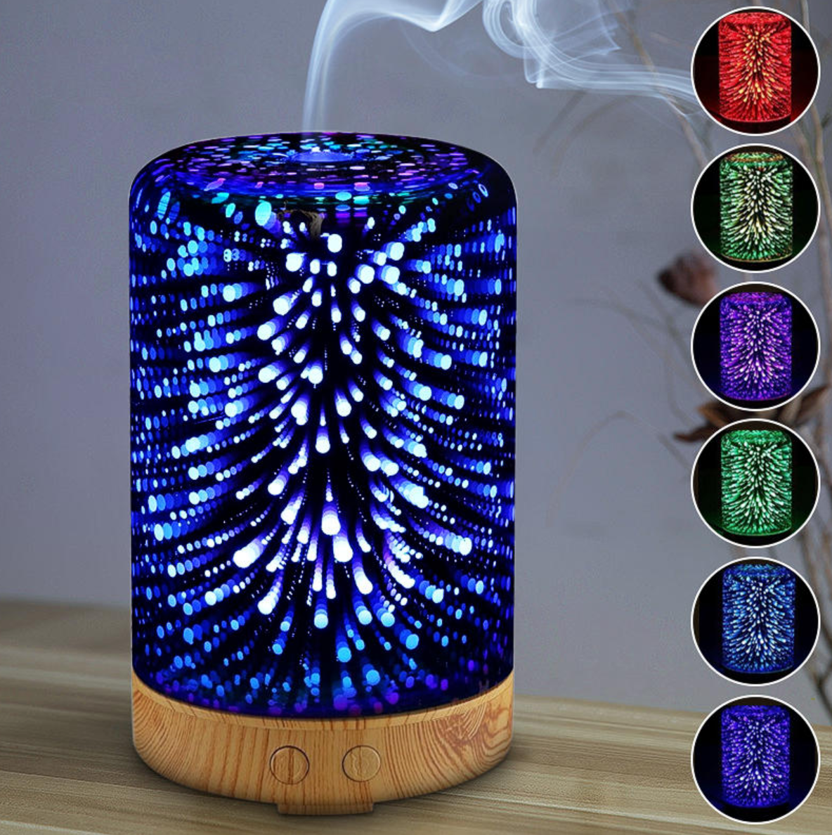 4MyHome™ Essential Oil Diffuser 3D using Electric Aromatherapy Ultrasonic Technology Cool Air Humidifier