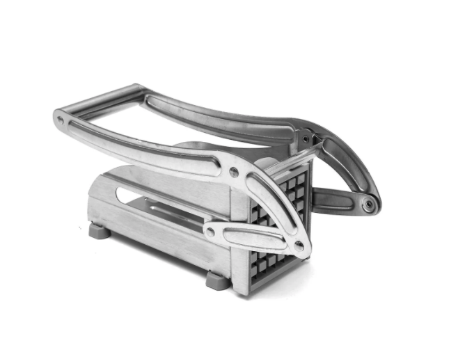 CastleGoods™ Potato Cutter French Fry & Vegetable Slicer with Two Blade Size Stainless Steel Design