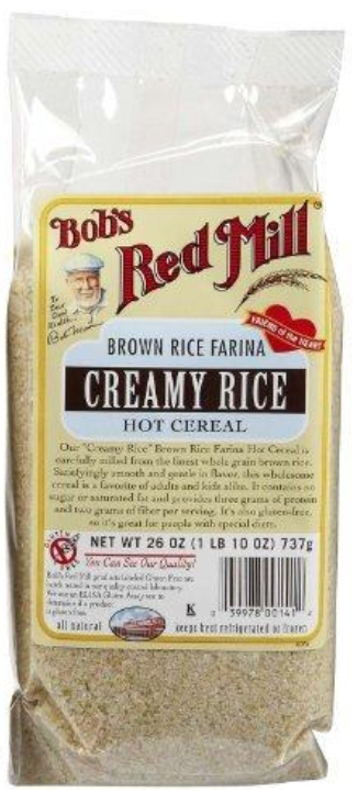 Bulk Bob's Red Mill Brown Rice Farina Creamy Rice Hot Cereal Gluten Free (4x26 Oz)