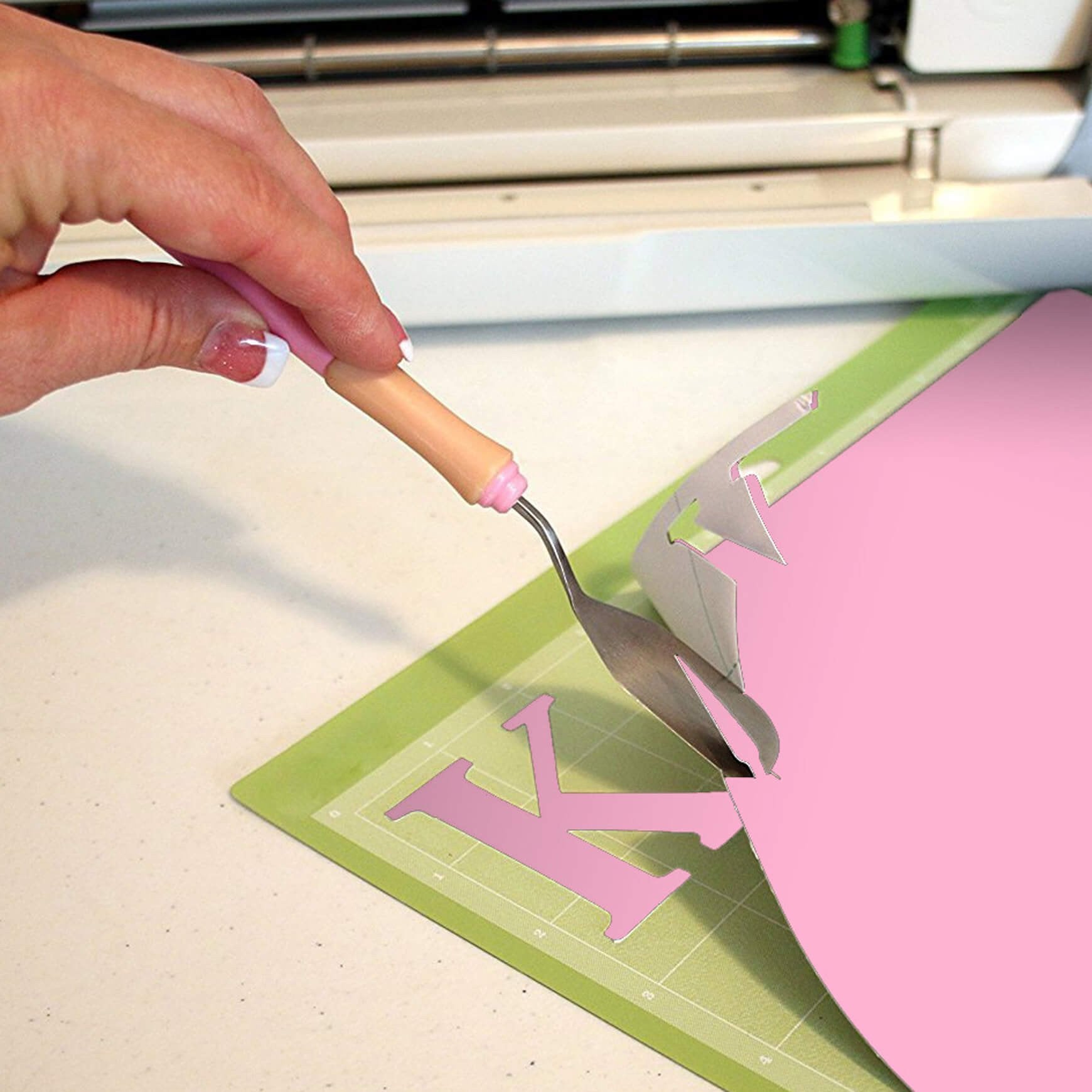 Scraft Artise Light Pink Matte Permanent Adhesive Craft Vinyl 12 x 12 Sheets - 10 Pack