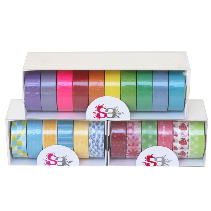 22 Rolls Washi Tape Poolside Strawberry (5/8 in x 33 ft)