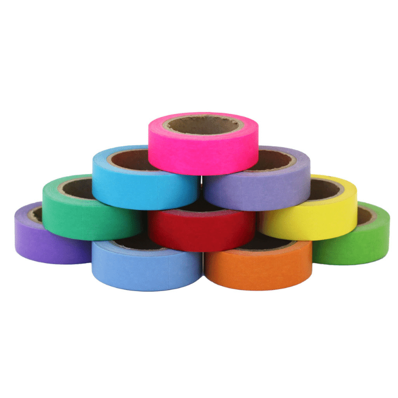 10 Rolls Washi Tape Candy Rainbow (5/8 in x 33 ft)